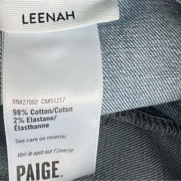 NEW PAIGE Leenah flared jeans in “Alivia” light wash - Picture 13 of 17